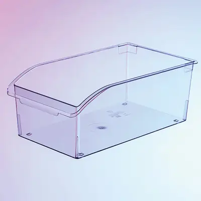 Transparent Pet Drawer Storage Box for Kitchen Food Organization