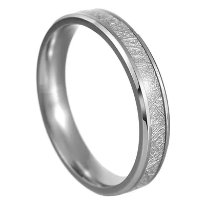 Titanium Women's Couple Ring 4mm Ice Silk Foil