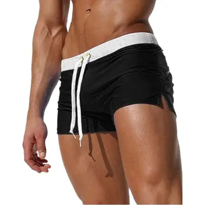 Men's Green Quick-Drying Beach Pants with Rear Pocket