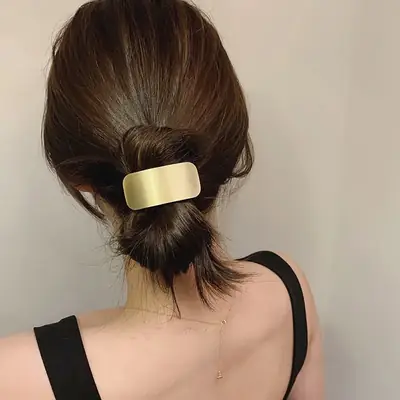 Minimalist Metal Hair Ring for Women