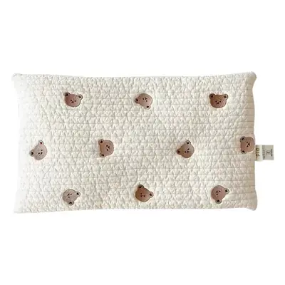 Newborn Baby Quilted Pillow Anti-Spitting Breathable Embroidered