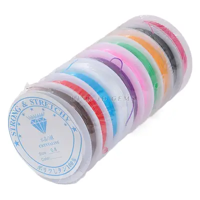 Jingde Colorful Elastic Beads for DIY Jewelry Making