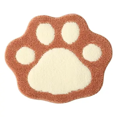 Cartoon Foot Shape Cat Dog Bathroom Mat Non-Slip Absorbent