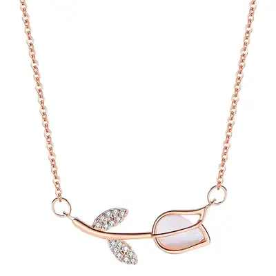 S925 Gold Sweet Tulip Earrings for Women