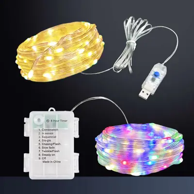LED String Light with Remote Control USB Powered