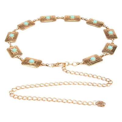 Golden Agate Stone Waist Chain for Women