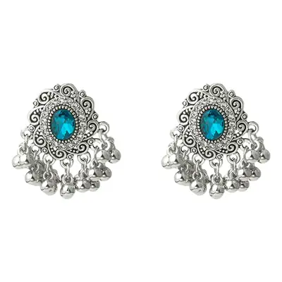 Retro Tassel Earrings Red Crystal Women