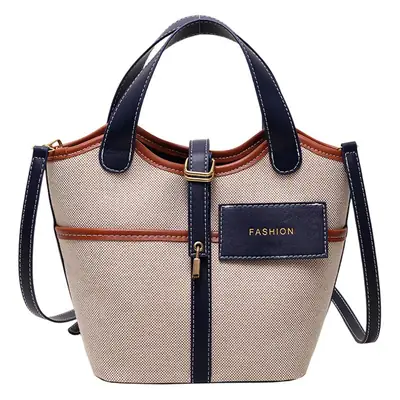 Canvas Bag for Women 2026 New Niche Design Handbag Bucket Bag Retro Fashion Tote Shoulder Crossbody Bag