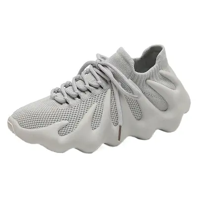 Women's White Mesh Casual Sneakers Kdl-F450