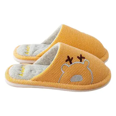 Xinwang winter new cotton slippers home wholesale women's winter warm indoor home couple plush cotton slippers men