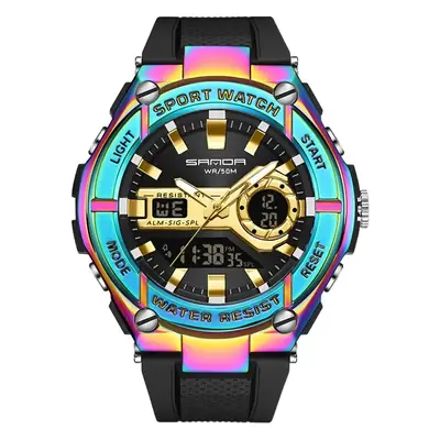 Sanda Sport Watch with RGB Band & Digital Display