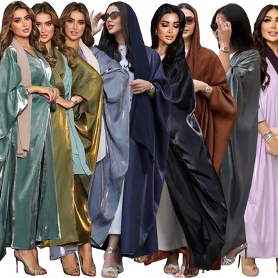 Bright Silk Satin Robe for Plus Size Women