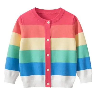 Pink Knitted Cardigan Coat for Girls 2024