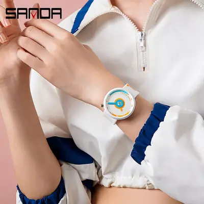 Sanda Quartz Watch for Men Women Waterproof Sports Dial