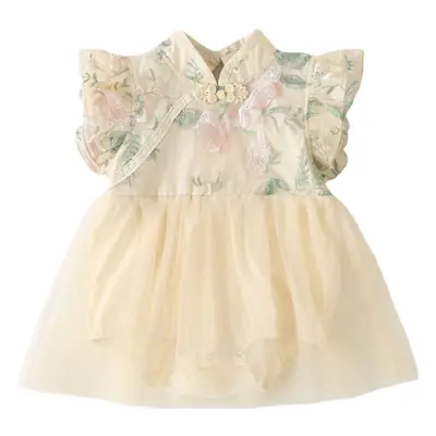 Girls' Hanfu Dress Light Blue 2022 Autumn New