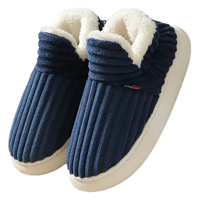 2025 Winter Closed-Back Cotton Slippers for Men, Thick-Soled Indoor and Outdoor Non-Slip Warm Cotton Shoes for Couples and Elderly Women