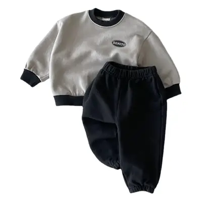 Children's Korean Kids Sweatshirt Trousers Set Spring Autumn