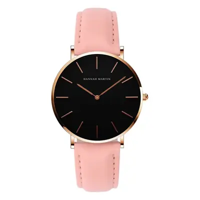 Women Cross-Border Leather Watch with Crystal Bracelet