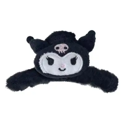 Cute Plush Velvet Hairpin with Cinnamon Dog Shark Clip