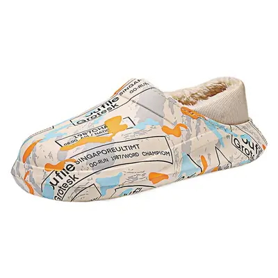 Men's Fleece Lined Cotton Slippers Winter Indoor