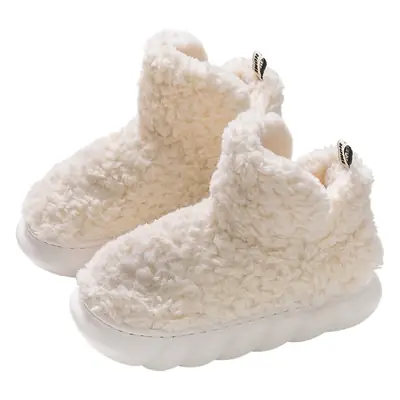 Women Fleece Lined Snow Boots Warm White