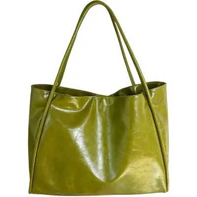 Green Large Capacity Women's Tote Bag
