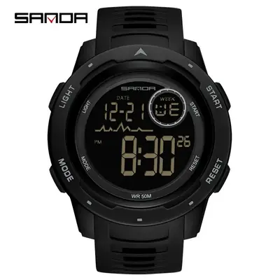 Sanda Large Round Luminous Electronic Watch for Boys