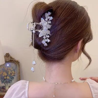 Butterfly Tassel Hairpin for Women Summer