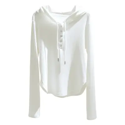 Women Grey Slim Fit Long Sleeve Hoodie