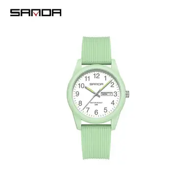 Sanda Pink Quartz Watch with Double Calendar