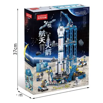 LELE Brothers Space Rocket Toy 8863cm Assembled Building Blocks