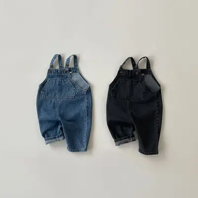 Baby Denim Shorts Set Blue Black Spring Autumn Wear