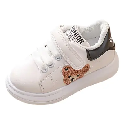 Baby Spring New White Shoes Women's Baby Soft Sole Toddler Shoes Board Shoes Children's Shoes Boys Casual Shoes