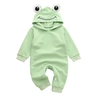 Baby Hooded Onesies Green Yellow Newborn Outdoors