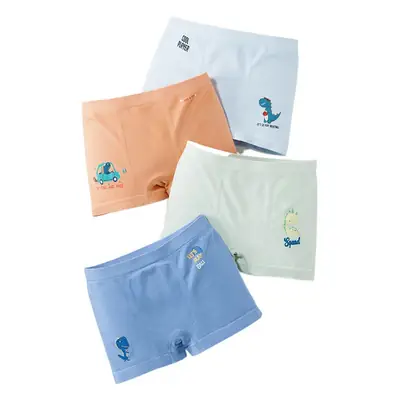 2024 Boys Boxer Shorts Set 4-Pack Lightweight Cotton