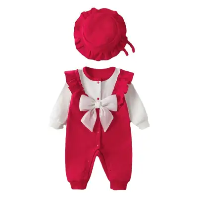 Princess Red Bow Baby Suit 2023 Newborn