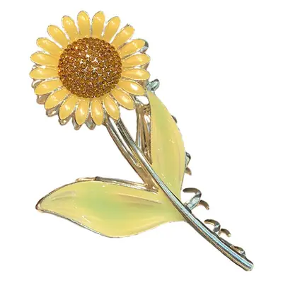 Sunflower Hairpin for Women Summer Clip Back