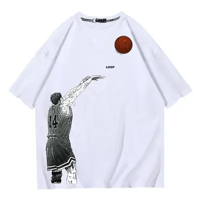 Xia Chao Mitsui T-Shirt White Japanese Animation Print