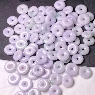 Wholesale Myanmar Natural Jade Pendant Buckles Set