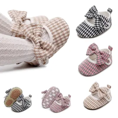 Factory Direct Sales Baby Toddler Shoes Indoor Baby Shoes Bow Cotton Baby Shoes Autumn and Winter Children's Shoes