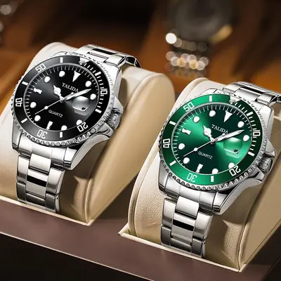 Taluda Quartz Men's Green Water Watch