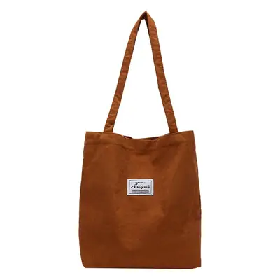 New Velvet Women's Large Capacity Tote Bag Brown