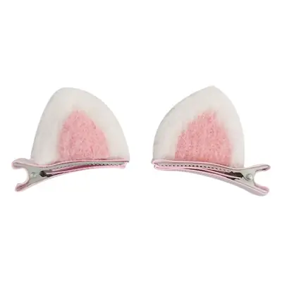 Cat Ear Plush Hair Clips for Women Girls