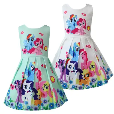 Princess Print Girls Dress Mint Green Performance Skirt 50026