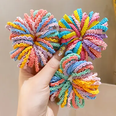 Children's Rainbow Rubber Hair Tie Head Rope