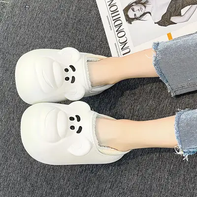 Women's Pink Cartoon Winter Sneakers Warm Waterproof