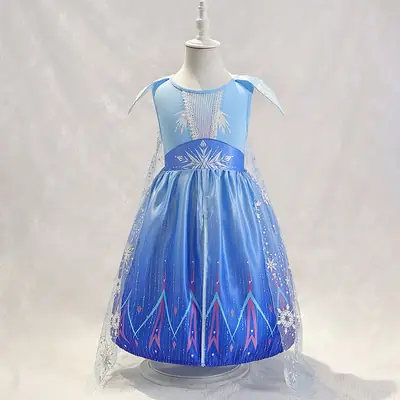 Frozen 2 Aisha Baby Dress Snowflake Princess Tutu Skirt