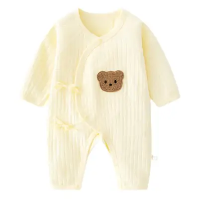 Baby Pajamas Spring Summer Bear Jacquard Boneless