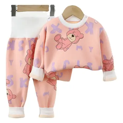 Yellow Fleece Baby Pajama Set with Dinosaur Print