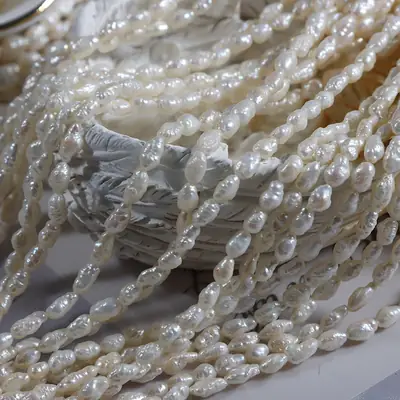 3.5mm Natural Pearl Bracelet Set 40cm Wrinkle Free